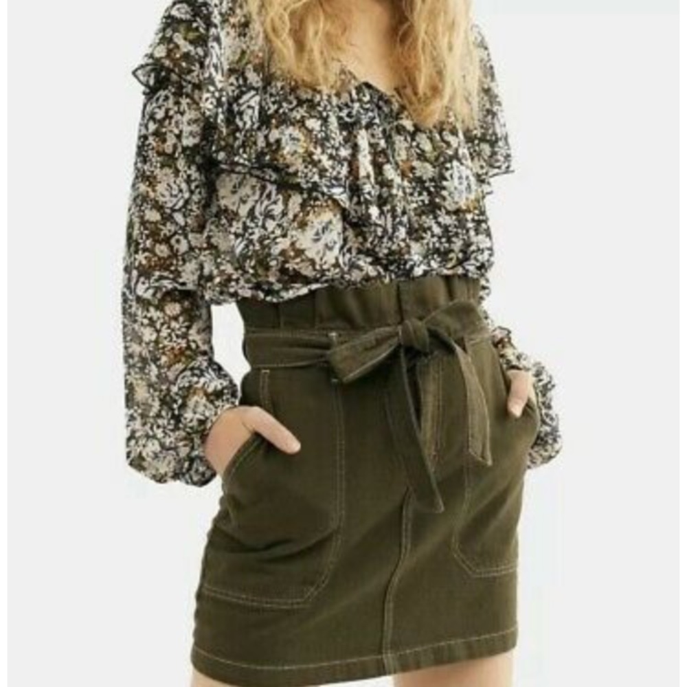 Free People Belted Paper Bag